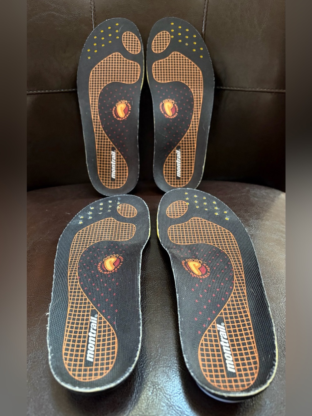 Montrail Women's Black and Orange Performance Insoles - Picture 3 of 6